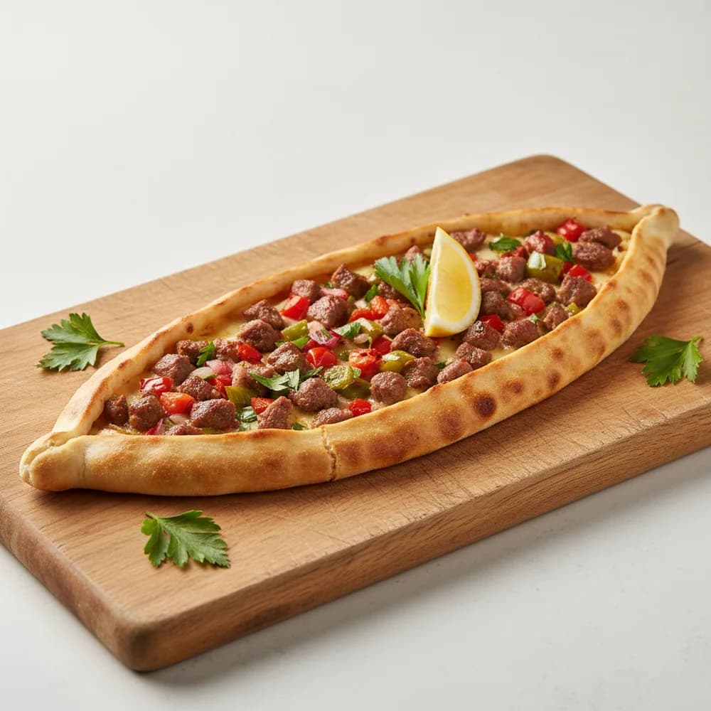Diced Meat Pide